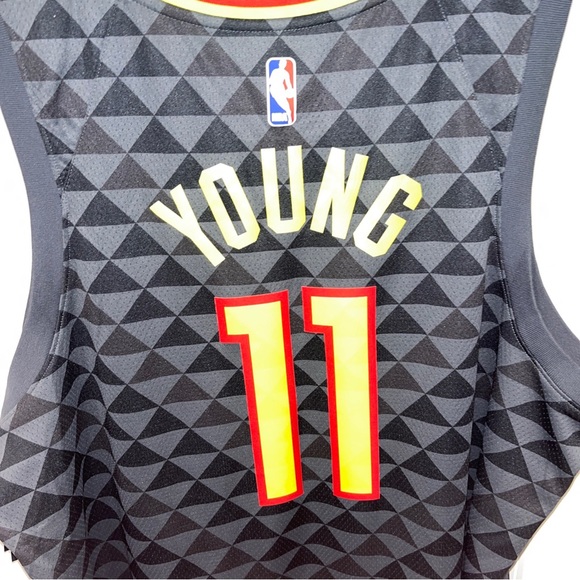 Nike Trae Young Atlanta Hawks Authentic Swingman Icon City Jersey 2XL 864457 017 - Picture 8 of 8